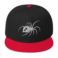 Black Widow Spider embroidered snapback hat, product image 6