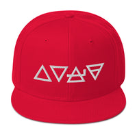 Fire Water Wind Earth The Four Elements of Matter Embroidered Flat Bill Cap embroidered snapback hat, product image 23