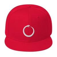 Ouroboros Snake Eating Tail Alchemy Symbol Embroidered Flat Bill Cap embroidered snapback hat, product image 23