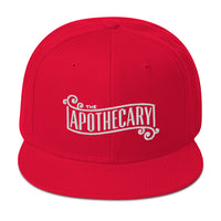 The Apothecary Embroidered Flat Bill Cap embroidered snapback hat, product image 23