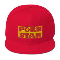 Occupation Porn Star Logo Embroidered Flat Bill Cap embroidered snapback hat, product image 23