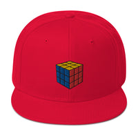 Gaming Speed Cube Puzzle Box Embroidered Flat Bill Cap embroidered snapback hat, product image 24