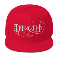 Whimsical Death – This is the End Embroidered Flat Bill Cap embroidered snapback hat, product image 23