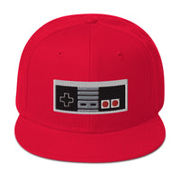 Classic 80's Game Controller Embroidered Flat Bill Cap embroidered snapback hat, product image 23