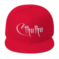 White Call of Cthulhu The Great Old Ones Embroidered Flat Bill Cap embroidered snapback hat, product image 23