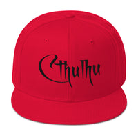 White Call of Cthulhu The Great Old Ones Embroidered Flat Bill Cap embroidered snapback hat, product image 24