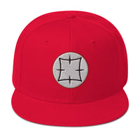 Ancient Japanese Symbol Embroidered Samurai Flat Bill Cap embroidered snapback hat, product image 23