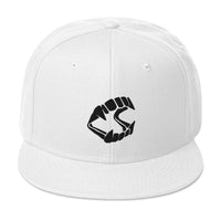 Black Vampire Novelty Halloween Fangs Embroidered Flat Bill Cap embroidered snapback hat, product image 35