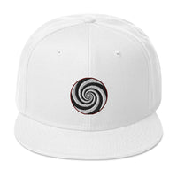 Twilight Zone Hypnotic Hypnosis Spiral Illusion Embroidered Flat Bill Cap embroidered snapback hat, product image 35