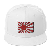 The National Flag of Japan Embroidered Flat Bill Cap embroidered snapback hat, product image 35