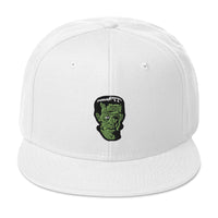 Modern Prometheus Frankenstein's Monster Embroidered Flat Bill Cap embroidered snapback hat, product image 35