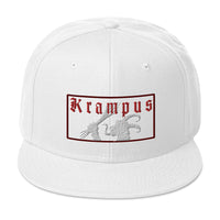 Gruss Vom Krampus Embroidered Flat Bill Cap embroidered snapback hat, product image 35