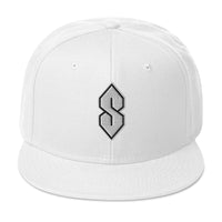 Black Outline Cool S, Graffiti S, Middle School S Embroidered Flat Bill Cap embroidered snapback hat, product image 35