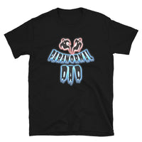 Paranormal Ghost Dad design on unisex T-shirt, front view