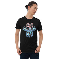 Paranormal Ghost Dad design on unisex T-shirt, front view