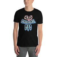 Paranormal Ghost Dad design on unisex T-shirt, front view