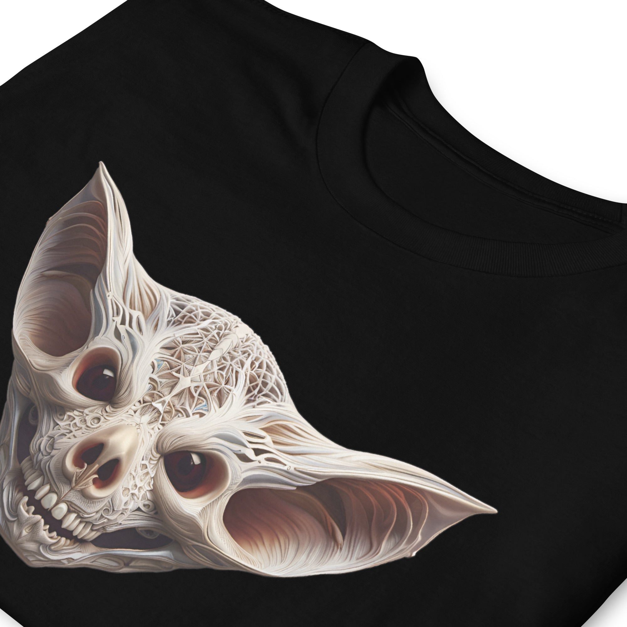 Grinning Bat Skull Halloween Short-Sleeve T-Shirt