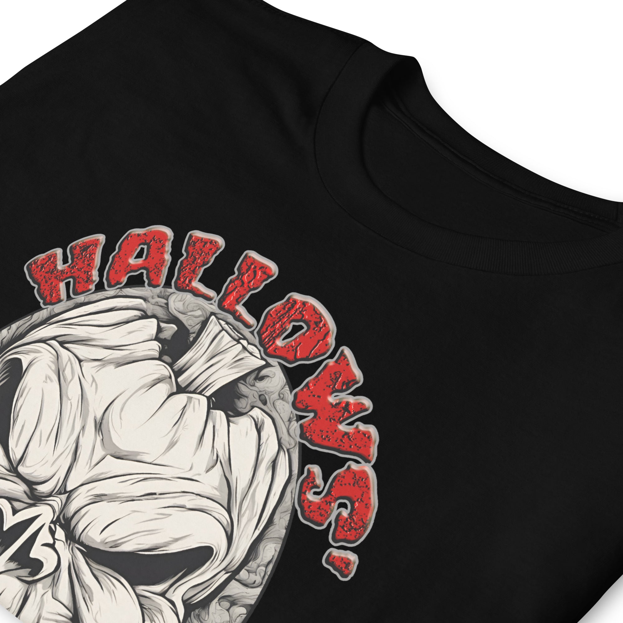 Grinning Skull Pumpkin Hallows' Eve Halloween Short-Sleeve T-Shirt