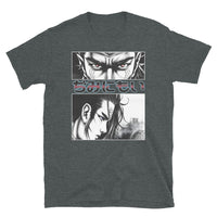 Anime Eyes Japanese Manga design on unisex T-shirt, front view