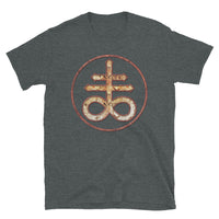 Leviathan Cross design on unisex T-shirt, front view