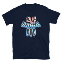 Paranormal Ghost Dad design on unisex T-shirt, front view