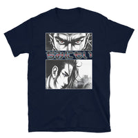 Anime Eyes Japanese Manga design on unisex T-shirt, front view
