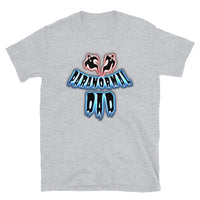 Paranormal Ghost Dad design on unisex T-shirt, front view