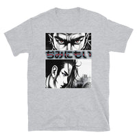 Anime Eyes Japanese Manga design on unisex T-shirt, front view