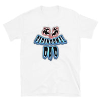 Paranormal Ghost Dad design on unisex T-shirt, front view