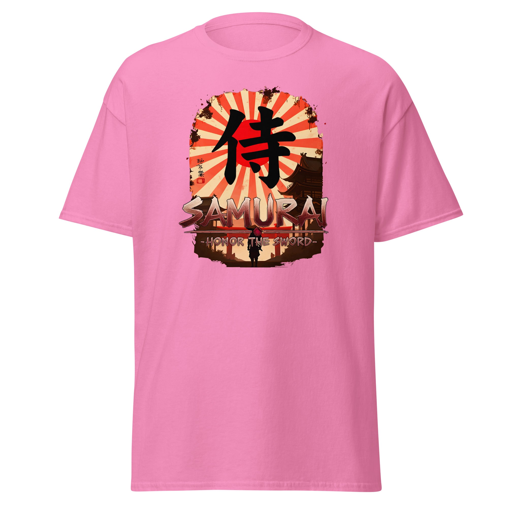 Anime Samurai Warrior Honor The Sword Short Sleeve Shirt