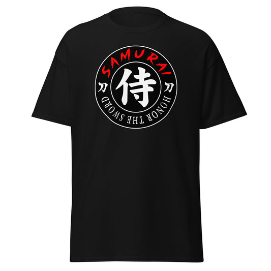 Samurai Honor Kanji design on unisex T-shirt, front view