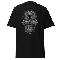 Ankh Egyptian Symbol design on unisex T-shirt, front view