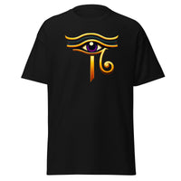 Eye of Ra Sun God design on unisex T-shirt, front view