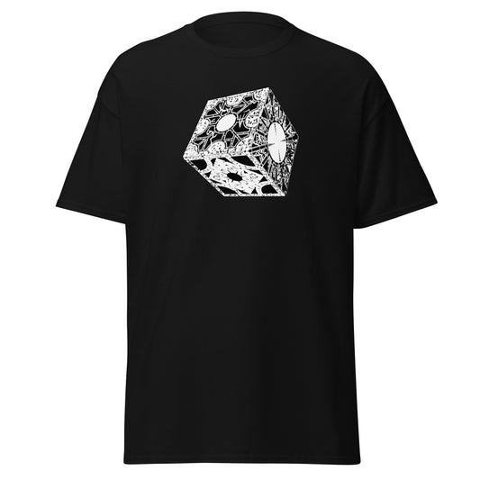 Lament Configuration design on unisex T-shirt, front view