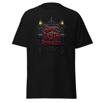 Dark Truth Revealed True Crime design on unisex T-shirt, front view
