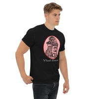 Vlad the Impaler design on unisex T-shirt, right-front view