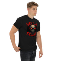 Neville Strange Future Corpses design on unisex T-shirt, right-front view