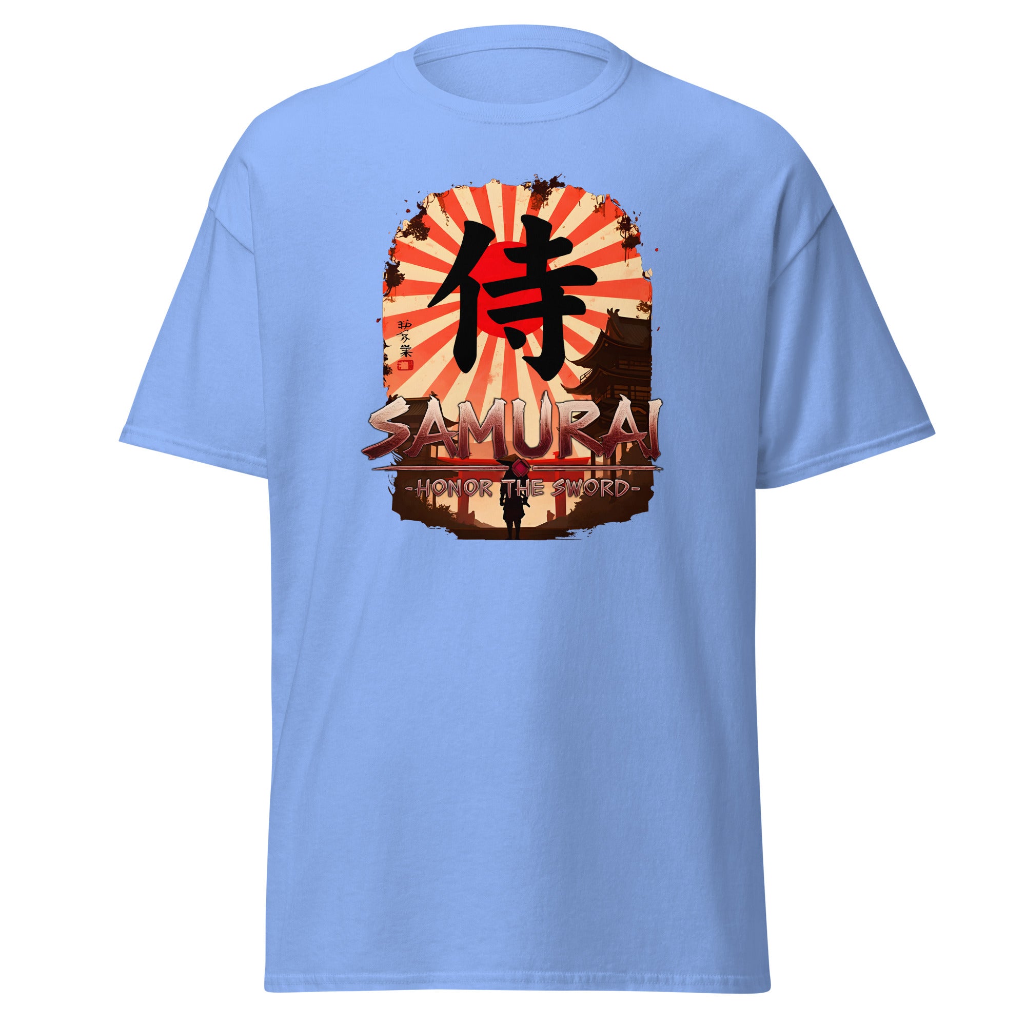 Anime Samurai Warrior Honor The Sword Short Sleeve Shirt