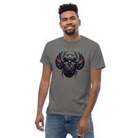 Mechanical Scarab Beetle Occult Symbol design on unisex T-shirt, front view