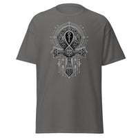 Ankh Egyptian Symbol design on unisex T-shirt, front view