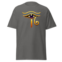Eye of Ra Sun God design on unisex T-shirt, front view