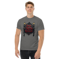 Dark Truth Revealed True Crime design on unisex T-shirt, front view