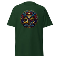 Eye of Ra Egyptian Symbol design on unisex T-shirt, front view