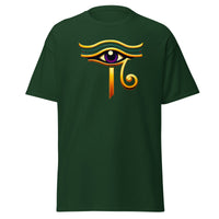Eye of Ra Sun God design on unisex T-shirt, front view
