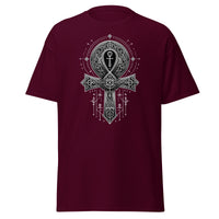 Ankh Egyptian Symbol design on unisex T-shirt, front view