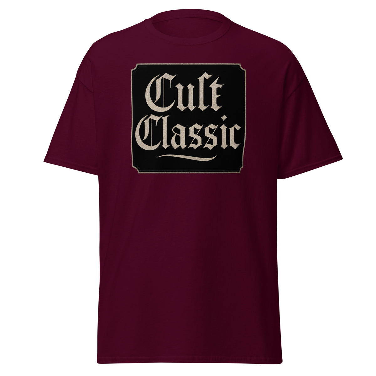 Cult Classic design on unisex T-shirt, front view