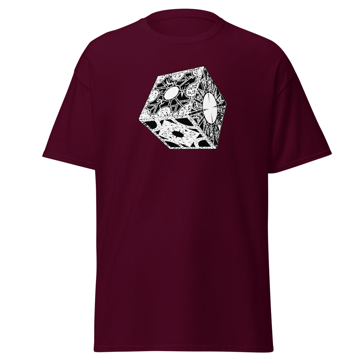 Lament Configuration design on unisex T-shirt, front view