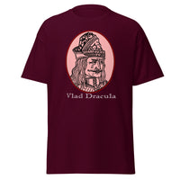 Vlad the Impaler design on unisex T-shirt, front view