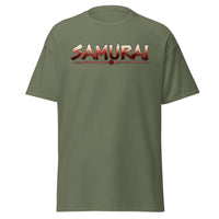 Samurai Warrior design on unisex T-shirt, front view