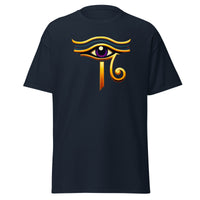 Eye of Ra Sun God design on unisex T-shirt, front view